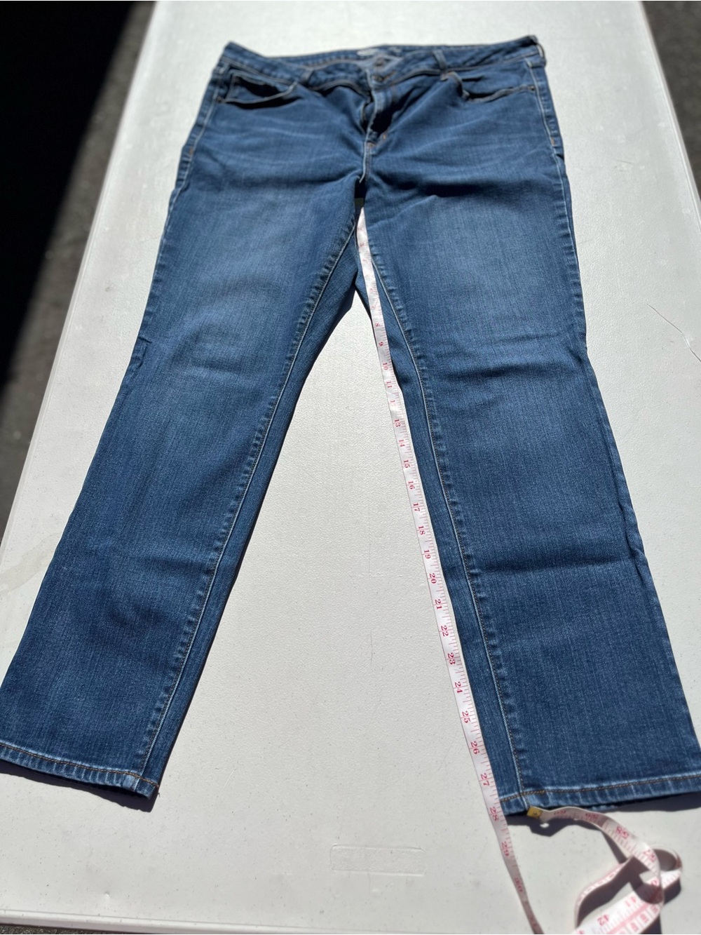 Old Navy Women's Boot Cut Jeans in Dark Blue Denim